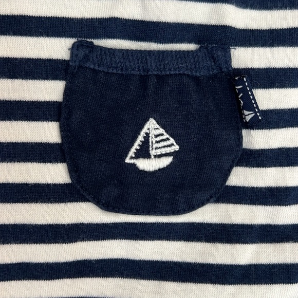 JoJo Maman Bebe Nautical Romper Size 9-12 Mo - Picture 3 of 3